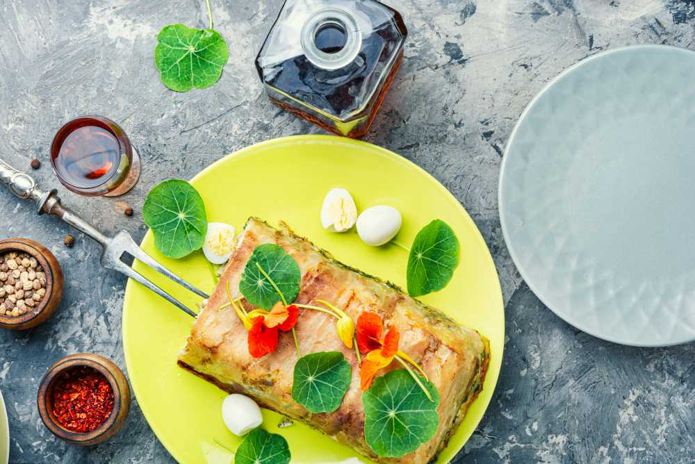 Keto Baked Egg Terrine with Fresh Chives Sauce