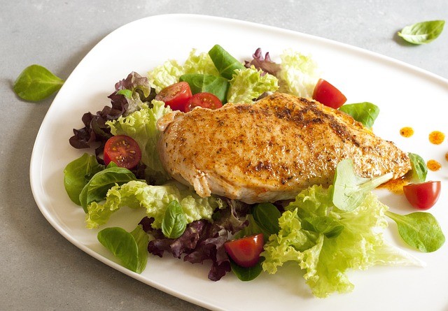 grams of protein chart for food